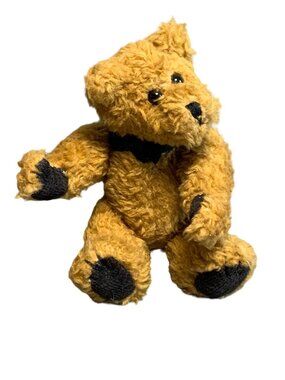Vintage Boyds Collection 1990 Percy 6" Plush Toy Golden Brown Black Collectible